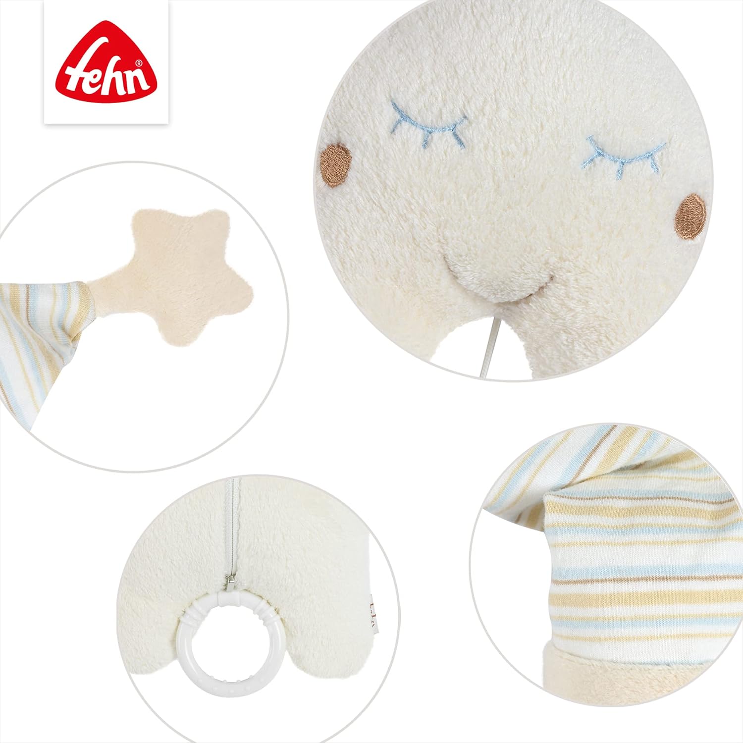 Detalle de Fehn carillon Stella: peluche sonoro per favorire il sonno del neonato