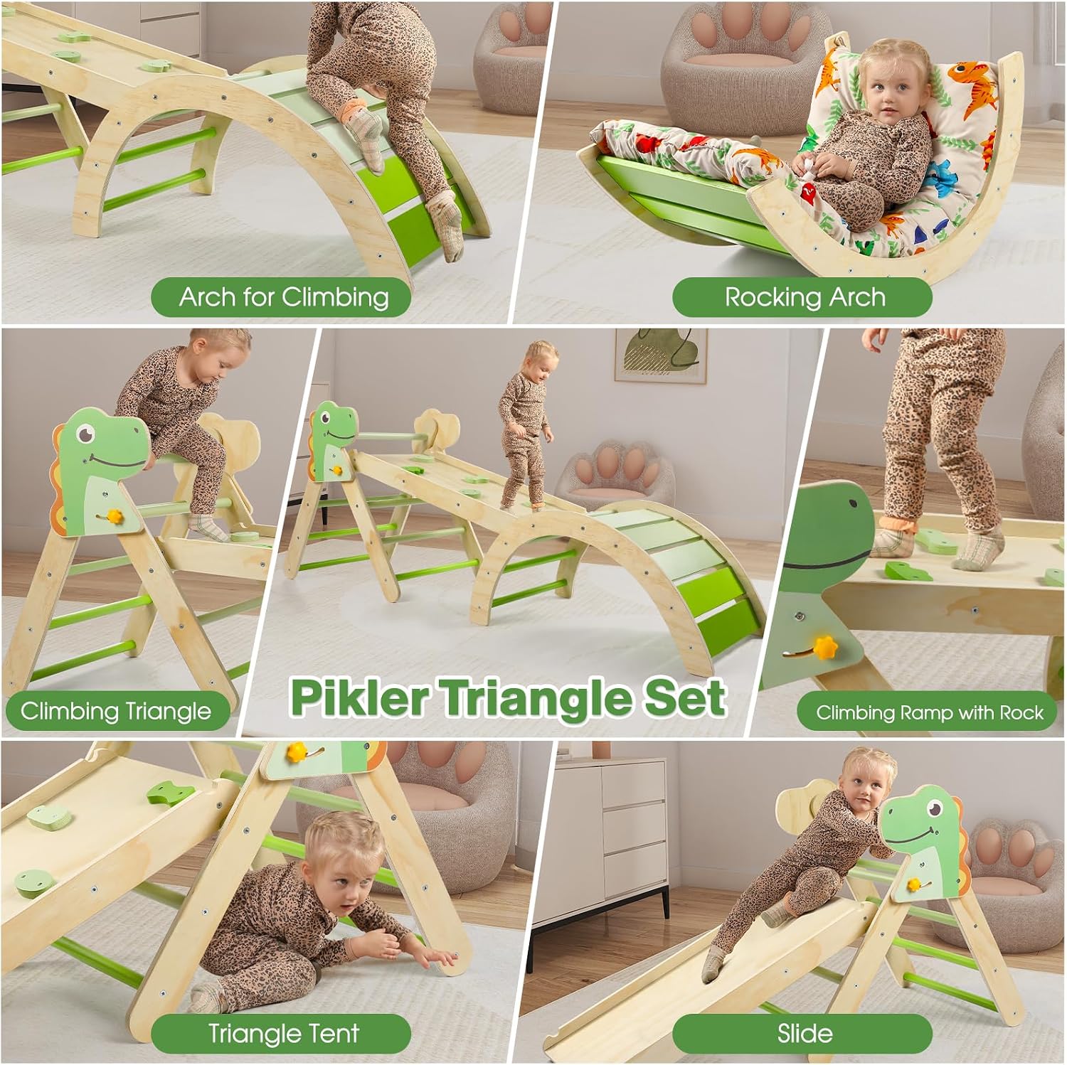 Thumbnail 6 de Khlerox indoor climbing frame 7 in 1