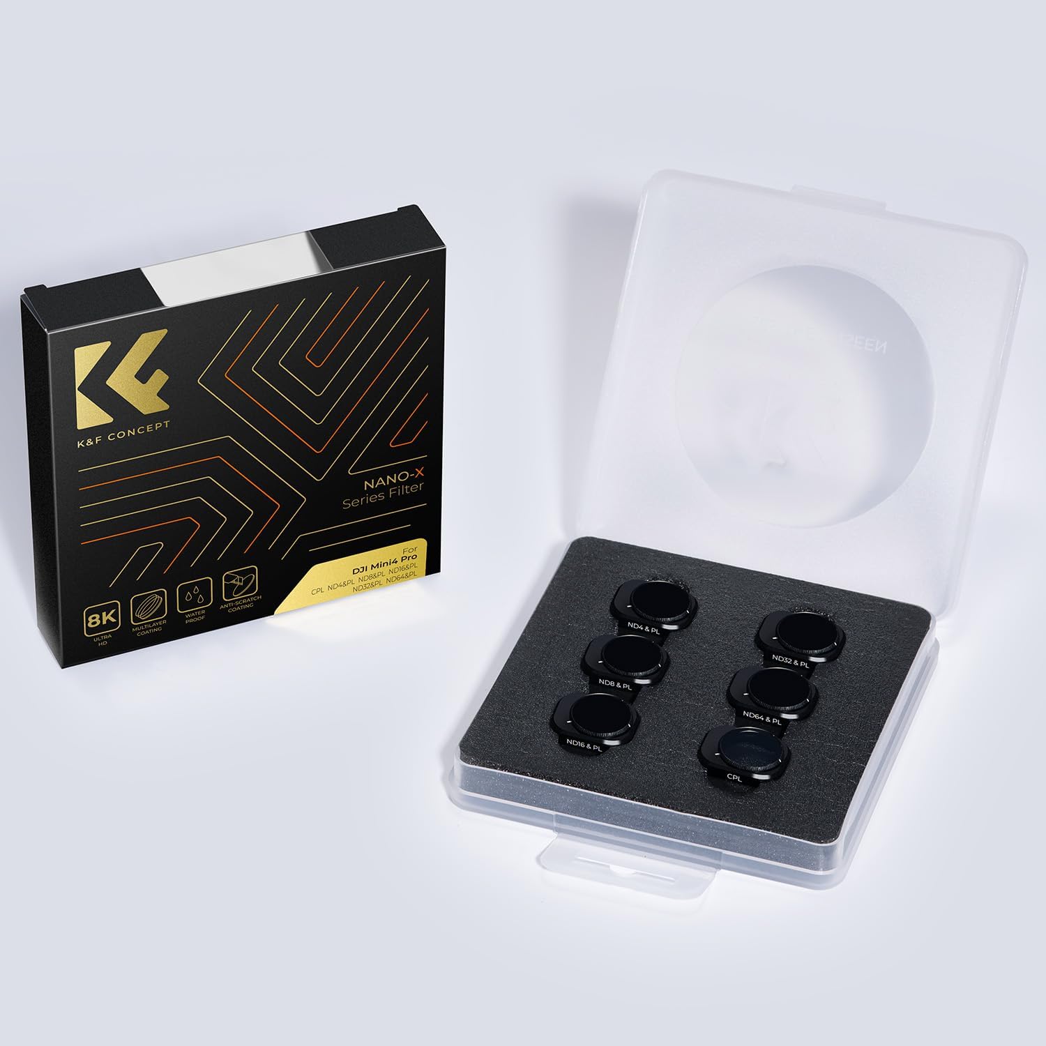 Thumbnail 5 de K&F Concept Mini 4 Pro 6‑Pack ND CPL Filters