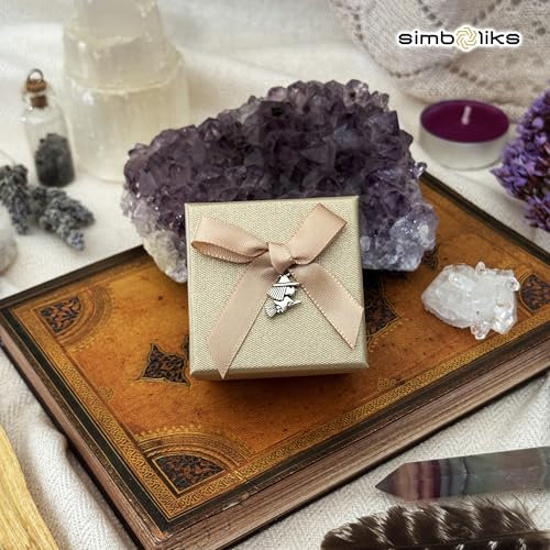 Detalle de Simboliks Nudo de Bruja: anillo ajustable con protección Wicca y significado celta