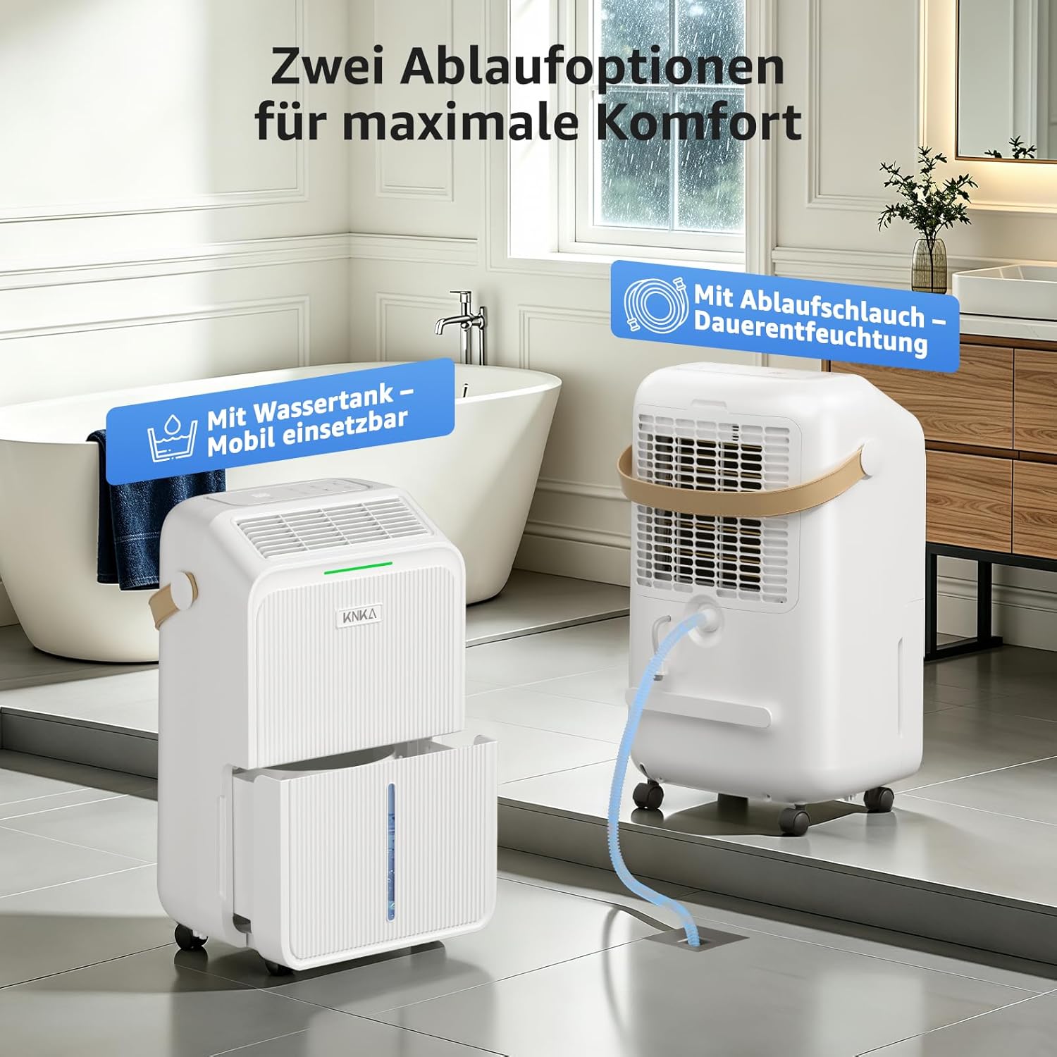 Thumbnail 6 de KNKA Luftentfeuchter 16 L/Tag – leise, energiesparend und mit Echtzeit-Feuchtigkeitsanzeige