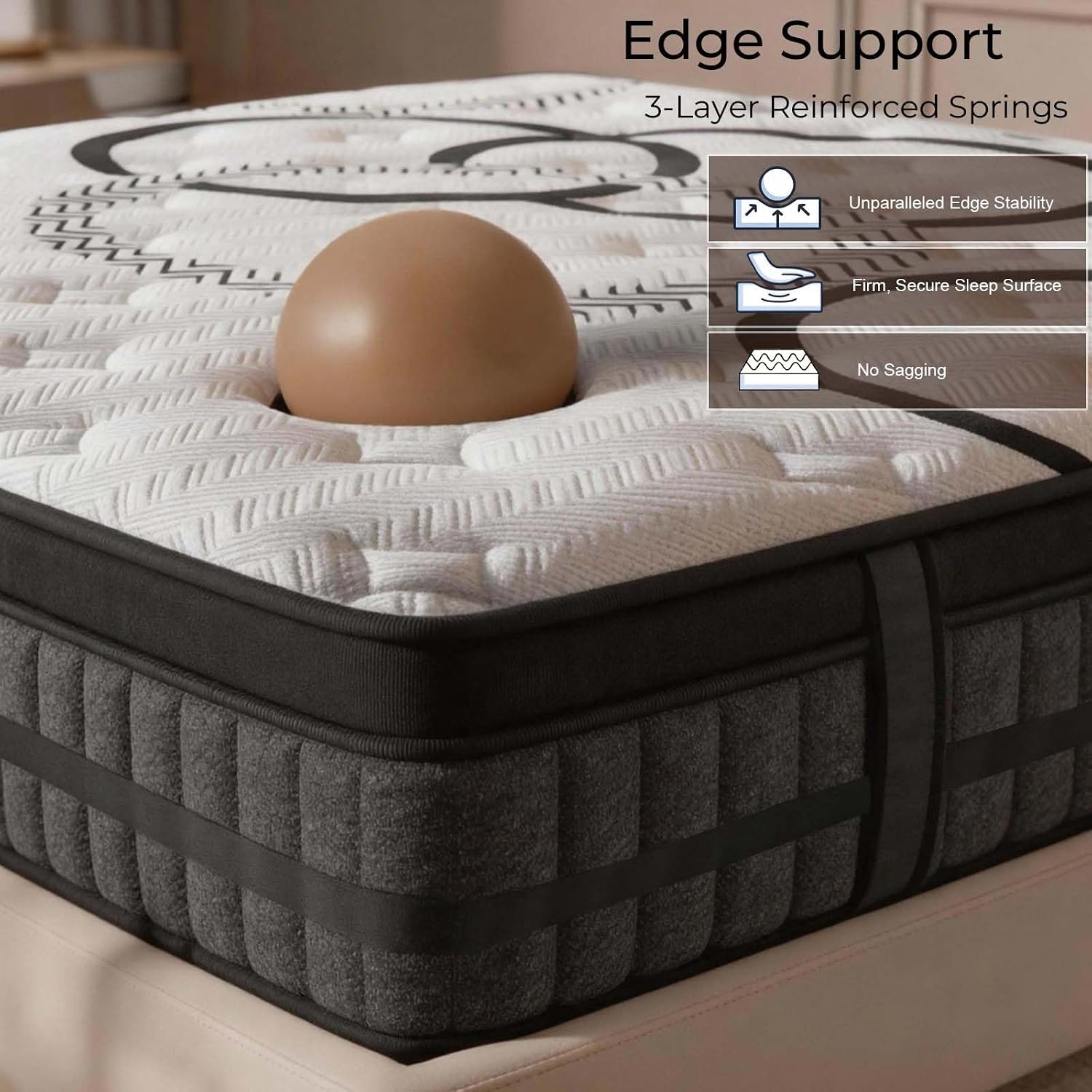 Detalle de Luxysea Hybrid Mattress 12-Inch