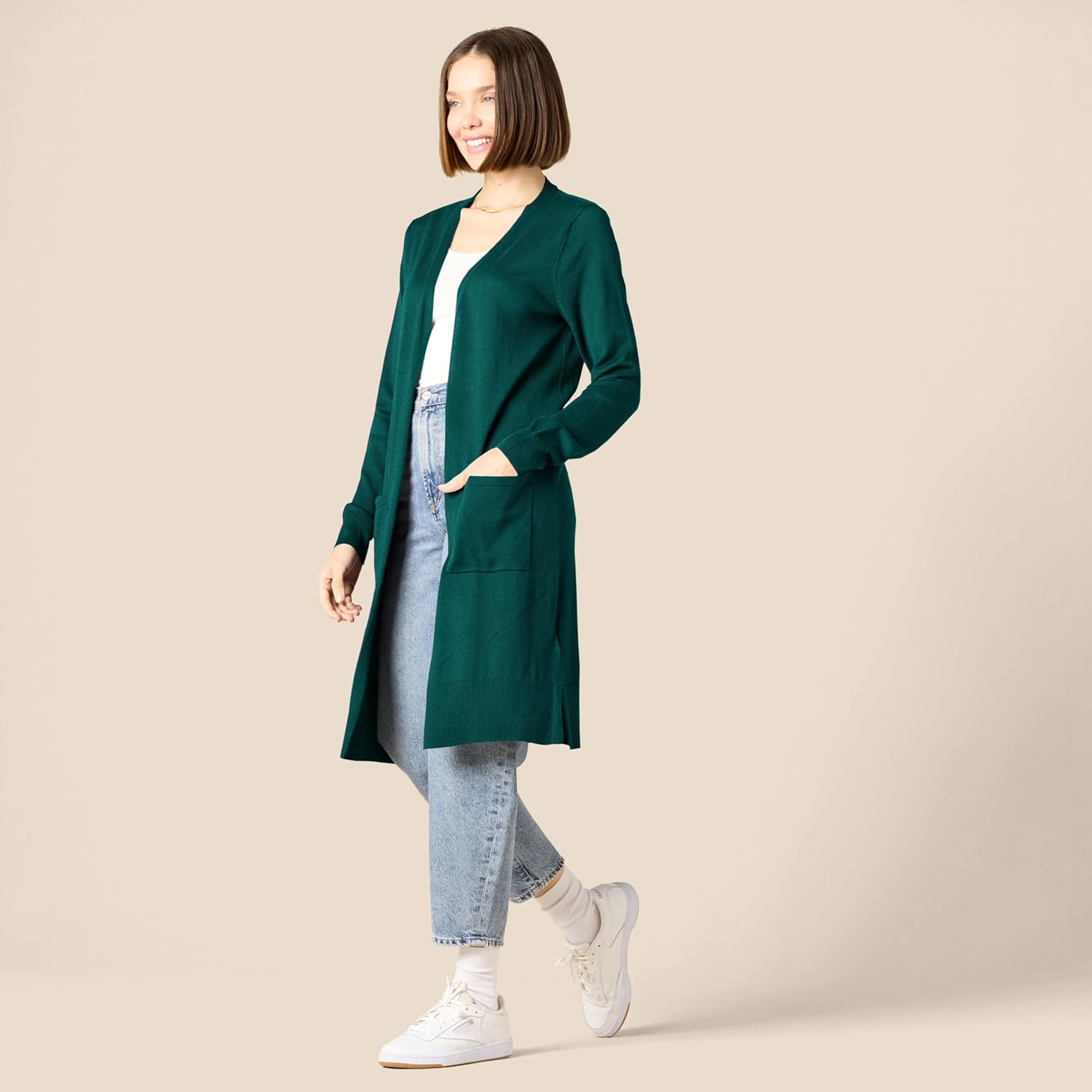 Thumbnail 4 de Amazon Essentials Women's Lightweight Longline Open-Front Cardigan (Plus Size)