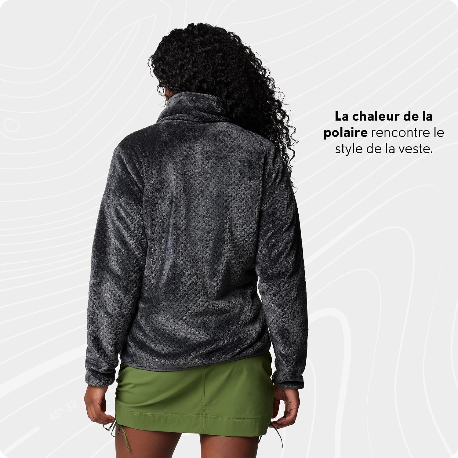Detalle 2 de Veste polaire Columbia Fire Side II Sherpa femme entièrement zippée ⚙