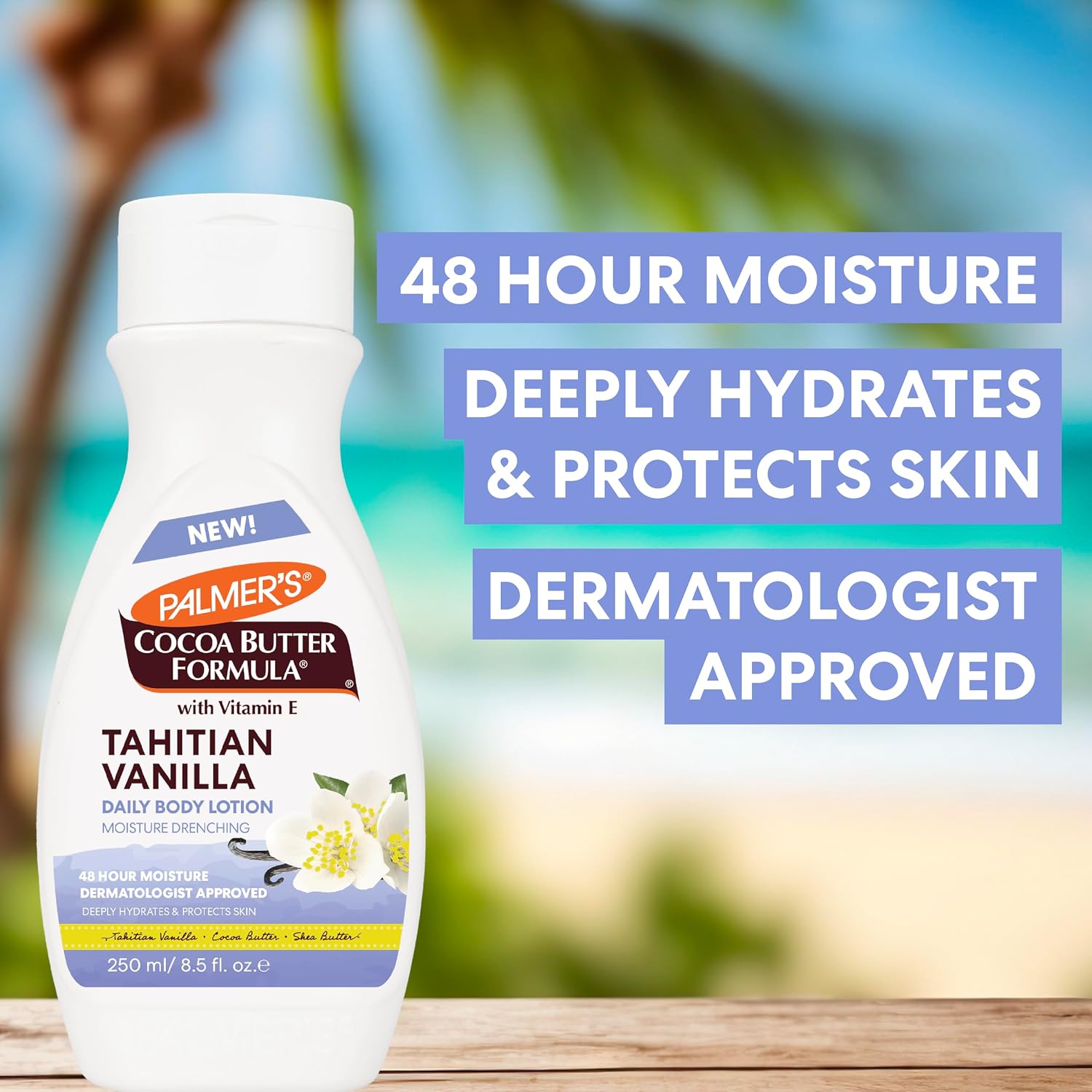 Detalle de Palmer’s Cocoa Butter Formula Tahitian Vanilla Body Lotion (8.5 oz) for Dry Skin
