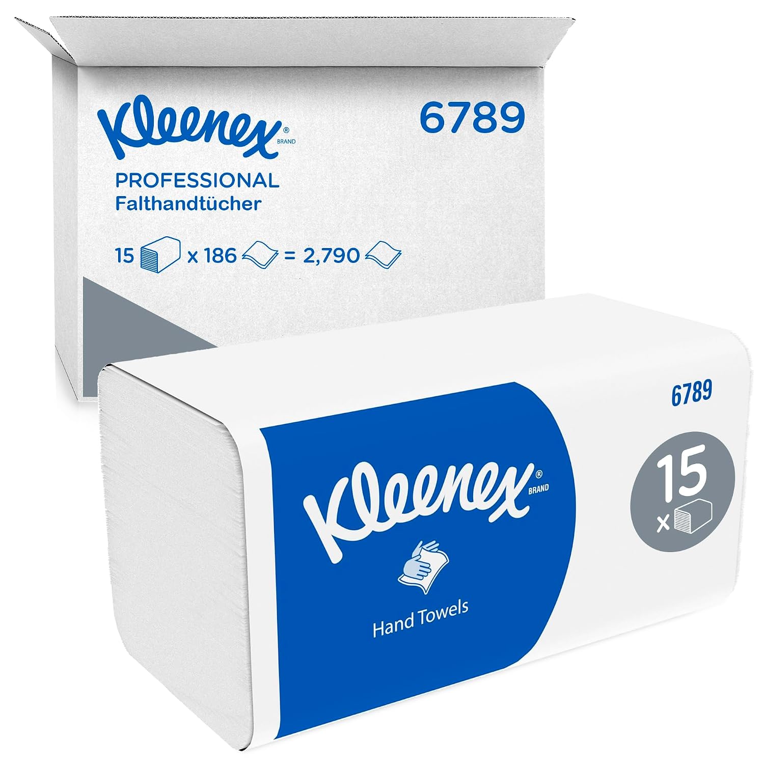 Detalle de Kleenex Papierhandtücher 2790 Tücher V-Falz