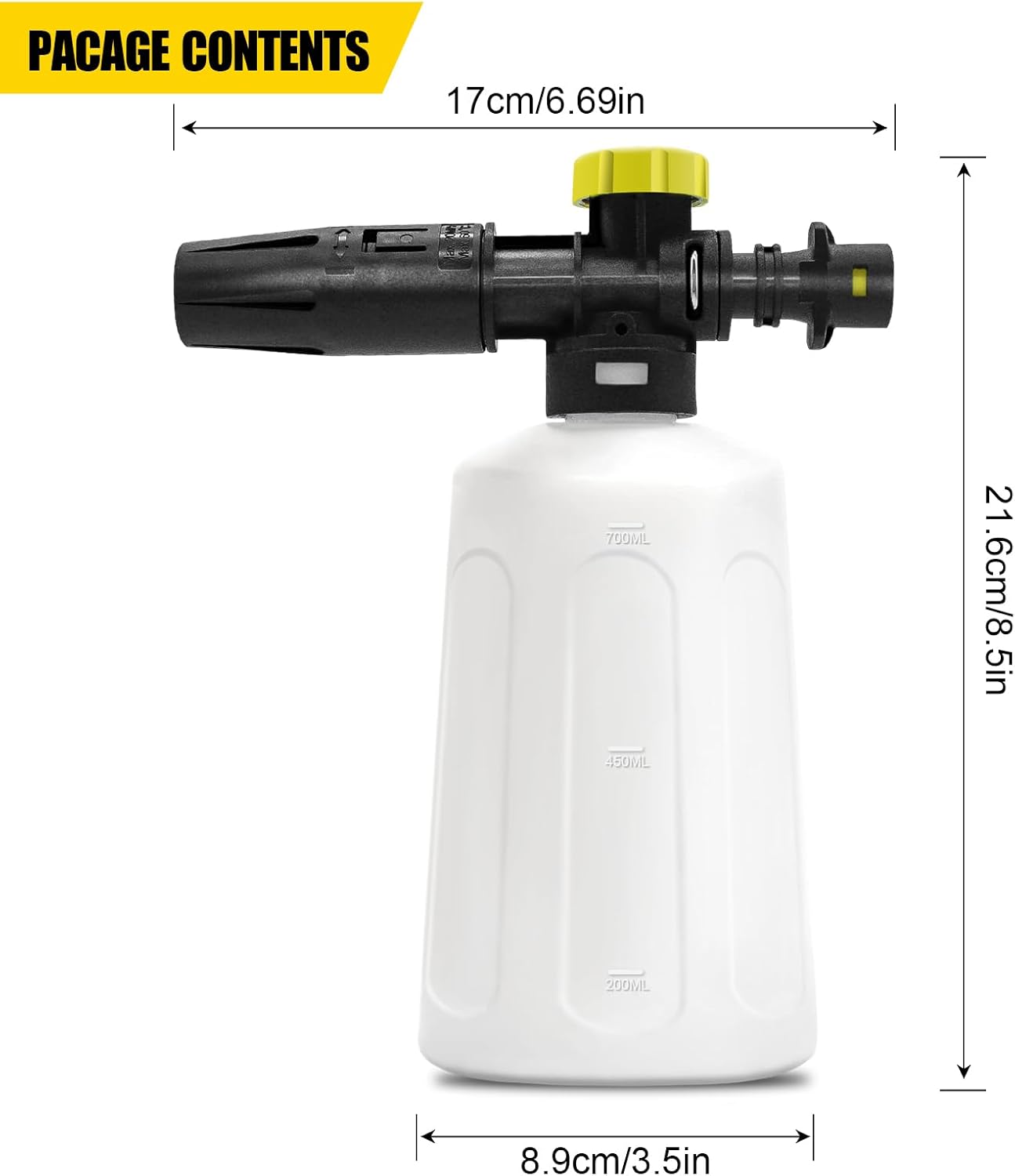 Detalle 2 de OHAYORI Snow Foam Lance 750ml Foam Cannon for Karcher K-Series – Adjustable Nozzle