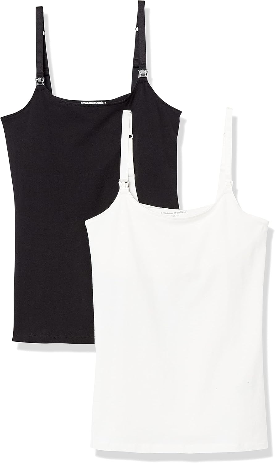 Amazon Essentials Donna Canotta Premaman con Spallini Regolabili e Reggiseno Integrato
