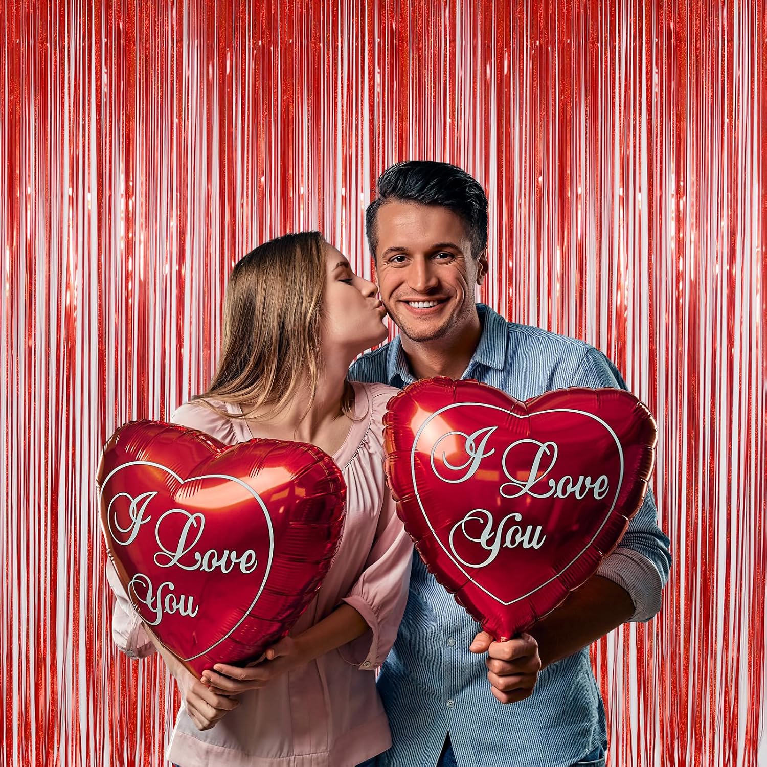 Detalle 2 de Valentines Day Backdrop 3.2 ft x 8 ft 🎉