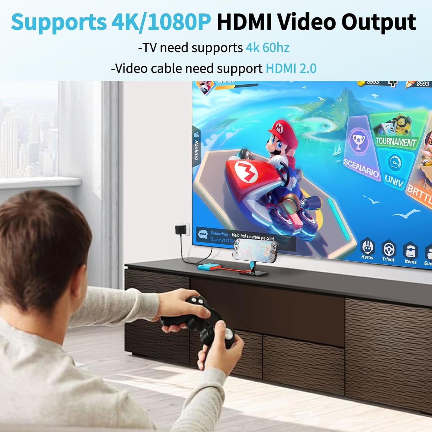 Detalle de Switch 2 Dock Ersatzdock 4K/60Hz