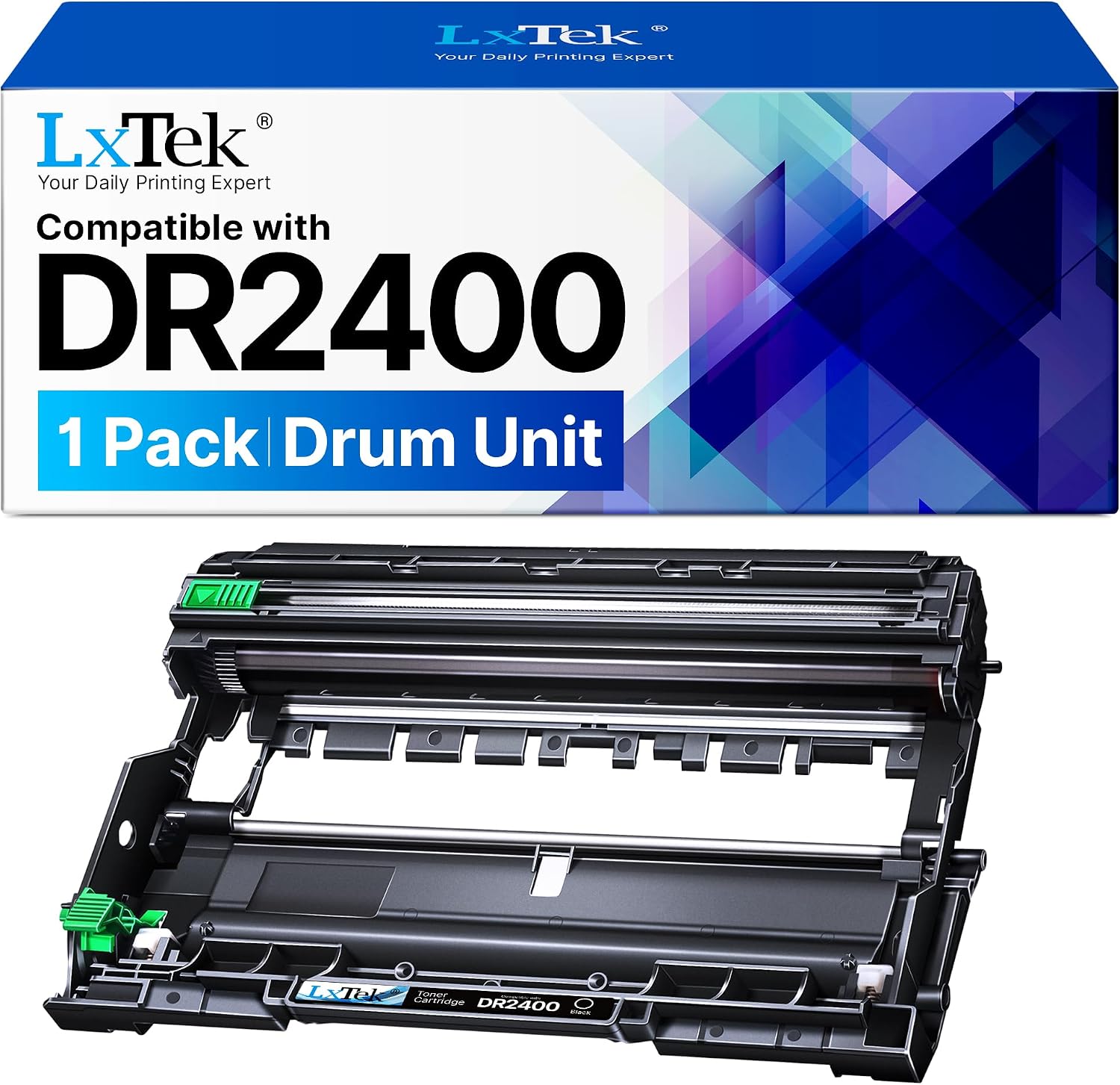 LxTek DR2400 Tamburo Nero compatibile per Brother DR-2400 e TN-2420 – 12.000 pagine