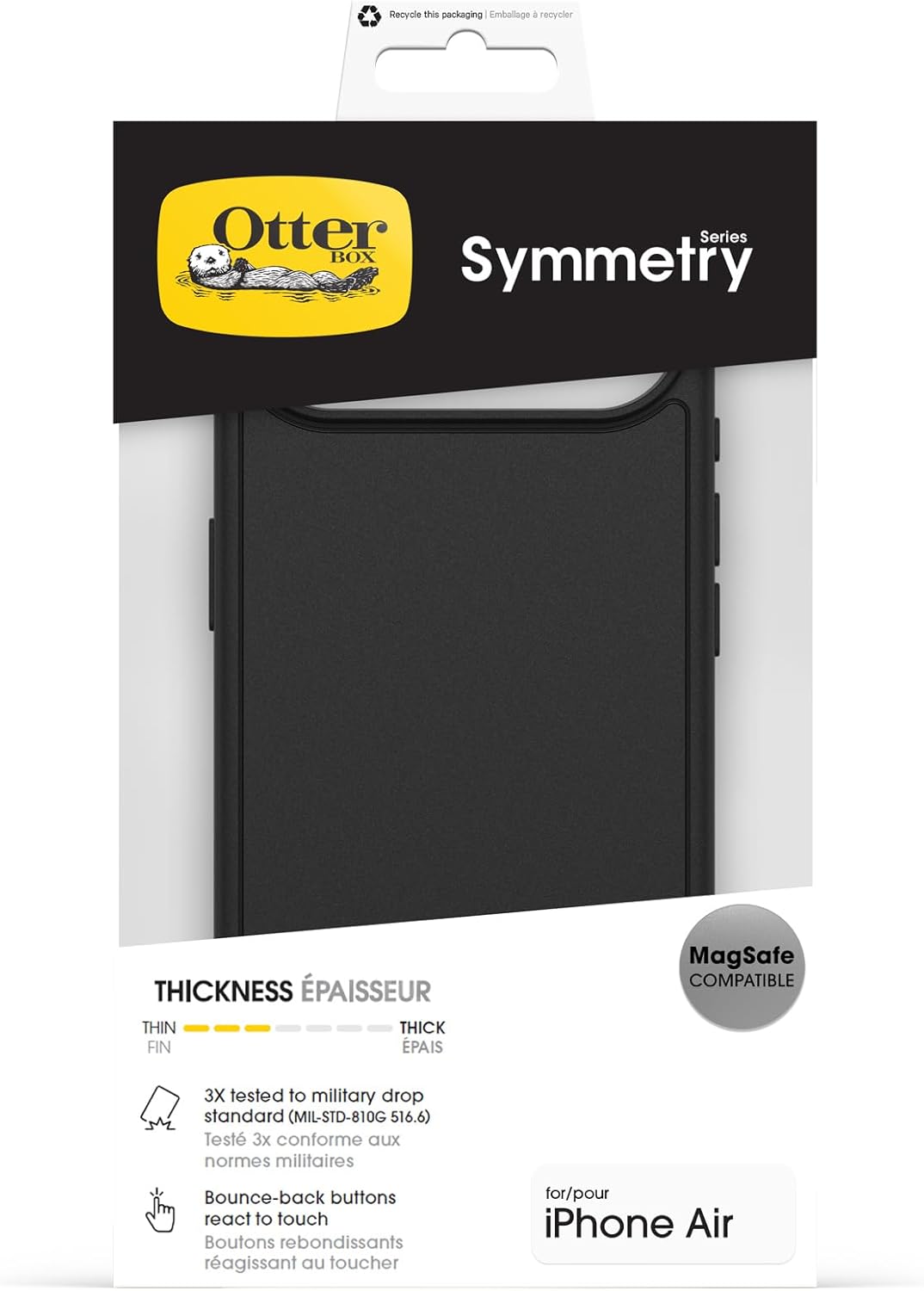 Thumbnail 4 de OtterBox Symmetry Series MagSafe per iPhone Air — Custodia sottile antiurto, milestone MIL-STD 810G