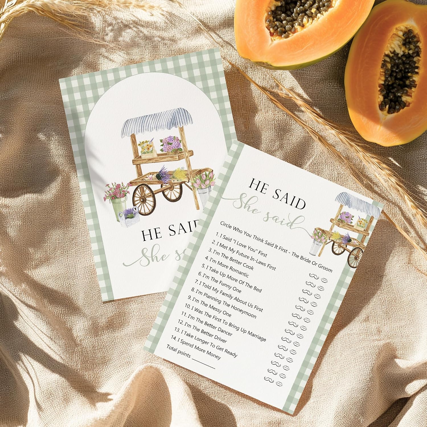 Detalle 2 de Kaderas Hen Party Games Cards – He Said She Said (30 Cards)
