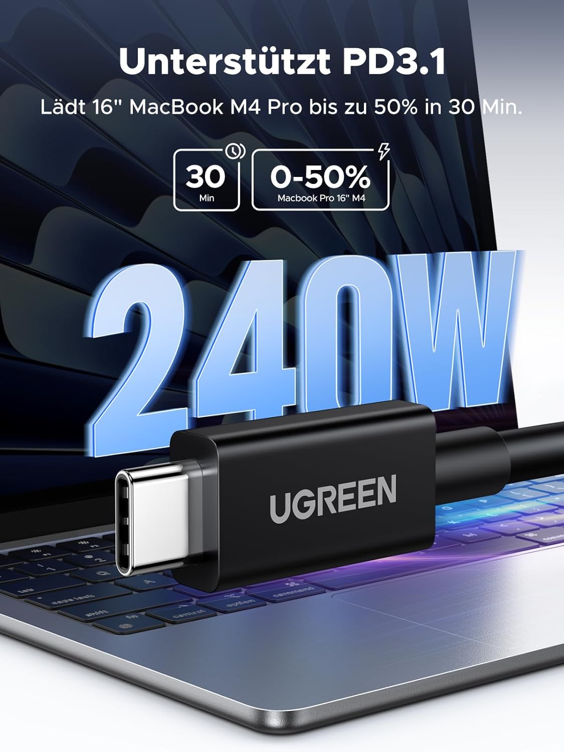 Thumbnail 3 de UGREEN Thunderbolt 5 Kabel 240W USB‑C