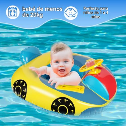 Detalle de Vicloon Flotador Bebe: Anillo antivuelco con asiento para 1–6 años