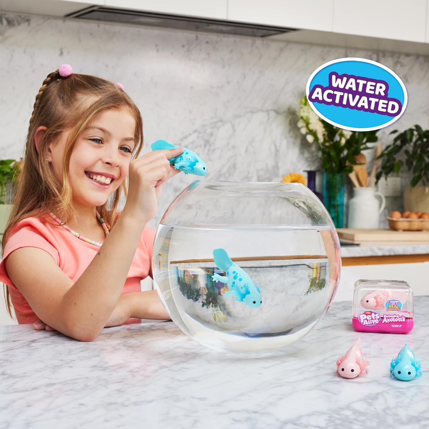 Thumbnail 5 de Pets Alive ZURU Axolotl Natación Robótica, Mascota Electrónica Piscina 🐟