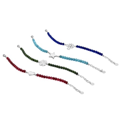 Detalle de Morellato Bracciale Donna VALENTINA in Acciaio con Agata naturale – SATQ08
