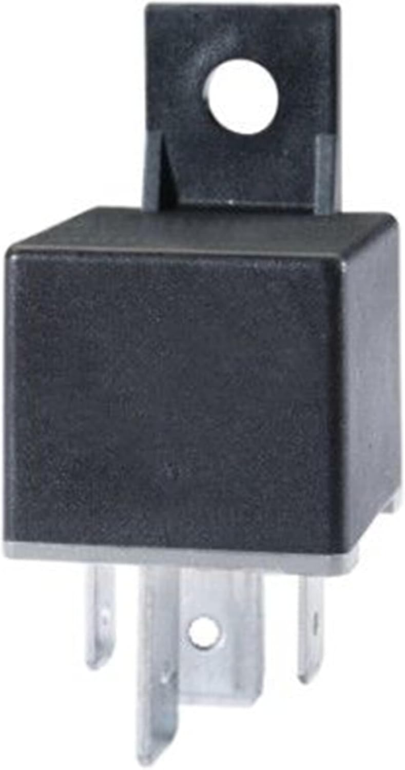 Detalle de HELLA 4RA 007 793-041 Relais, Arbeitsstrom 12V, 4-polig, S2-Schaltbild, mit Halter