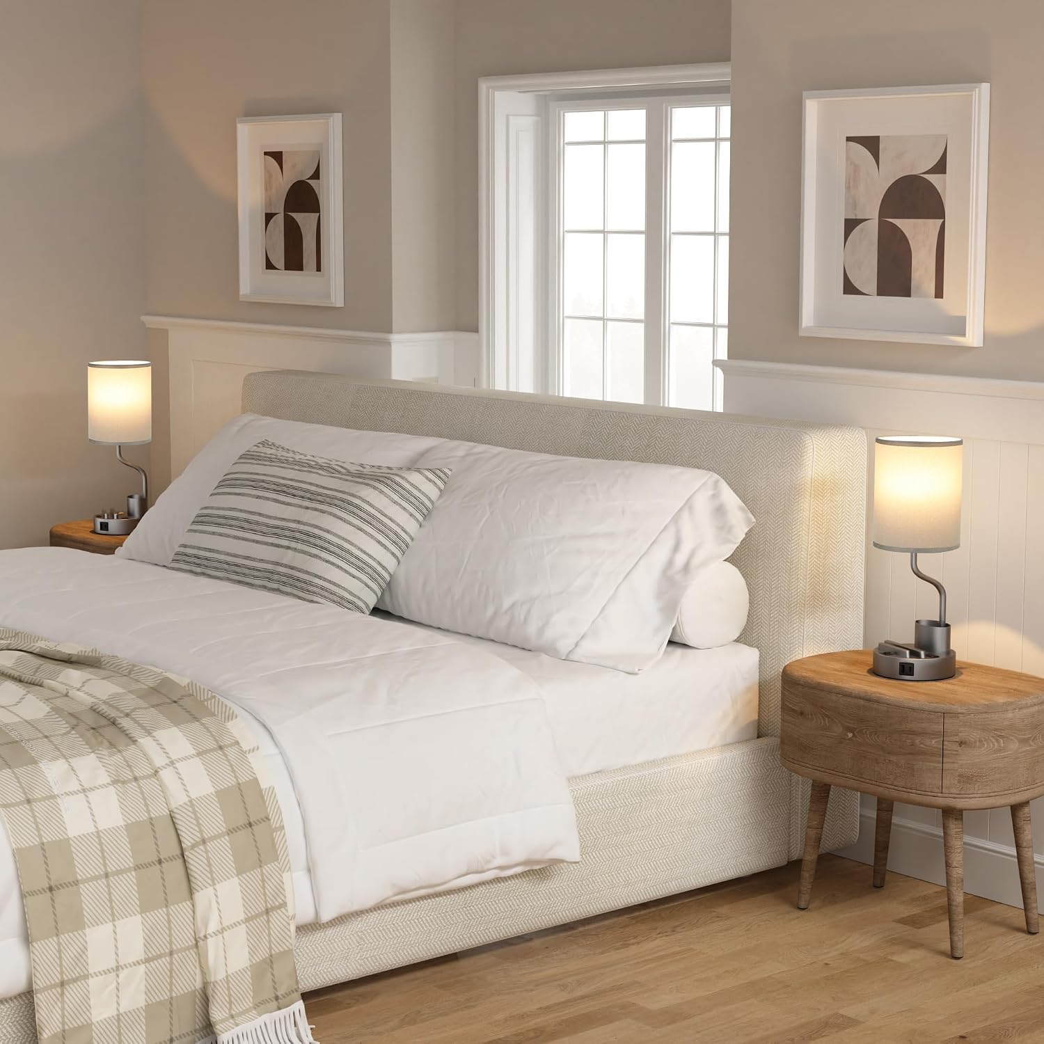 Detalle de Fenmzee Bedside Lamps 15-Inch