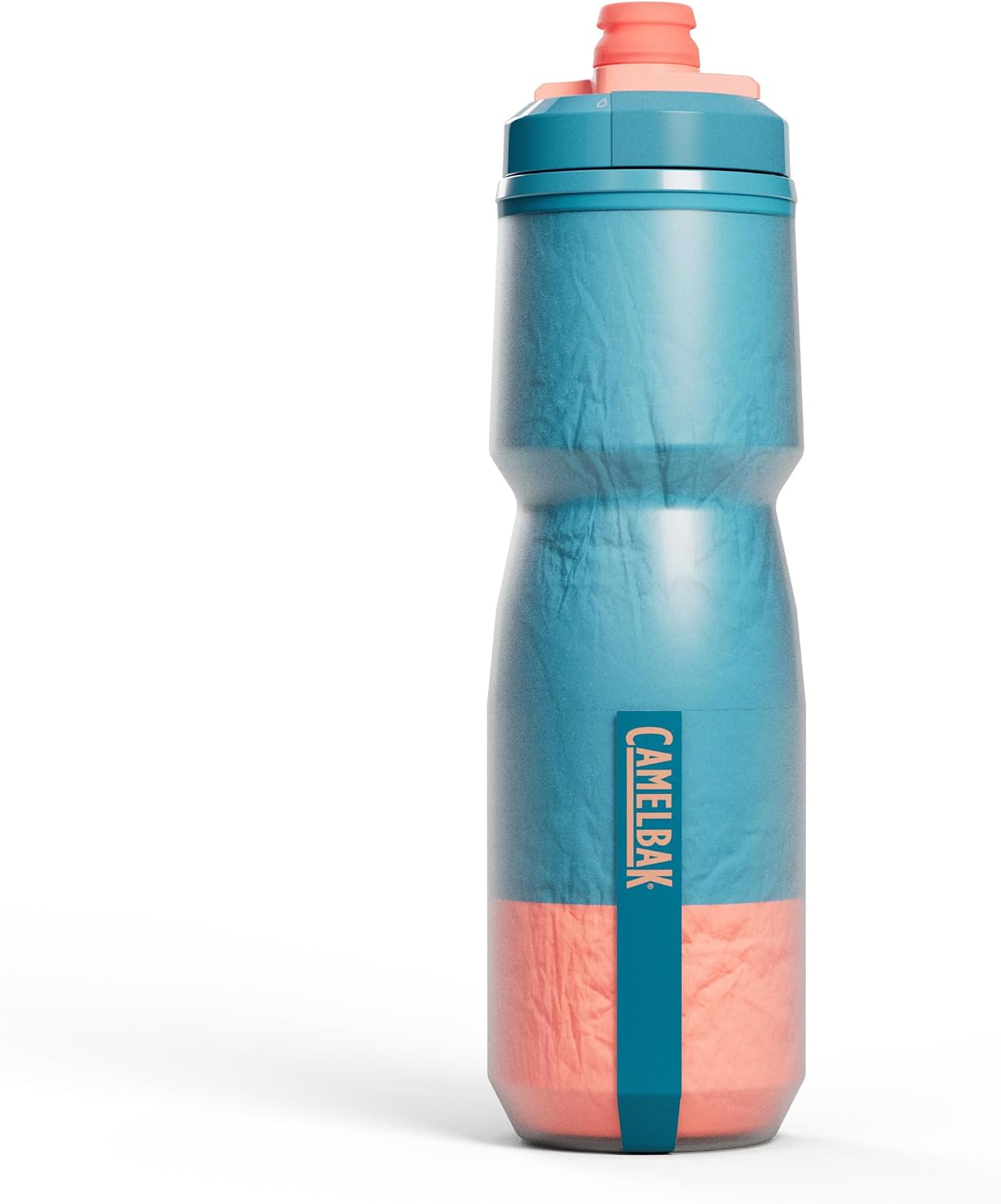 Detalle de CamelBak Podium Chill fietsfles van 710 ml, dubbelwandig en blauwgroen