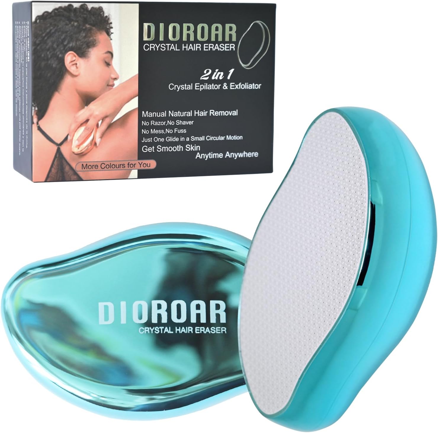 Detalle de DIOROAR Crystal Hair Remover, Ocean Blue