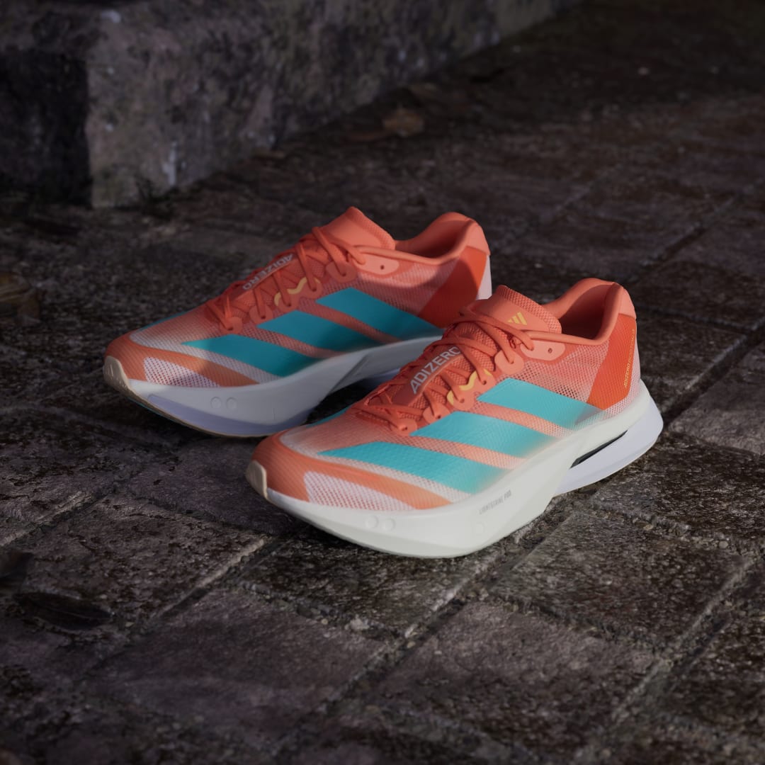 Detalle 2 de Zapatilla Adizero Boston 13 de Adidas: rendimiento ligero en color naranja