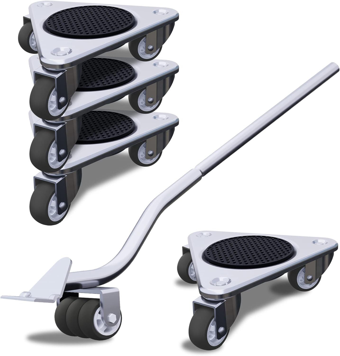 Thumbnail 6 de ONEON Furniture Mover Ultra with 8 Wheels – low-profile double-wheeled dolly kit with auxiliary lifter (supports up to 1650 lbs)