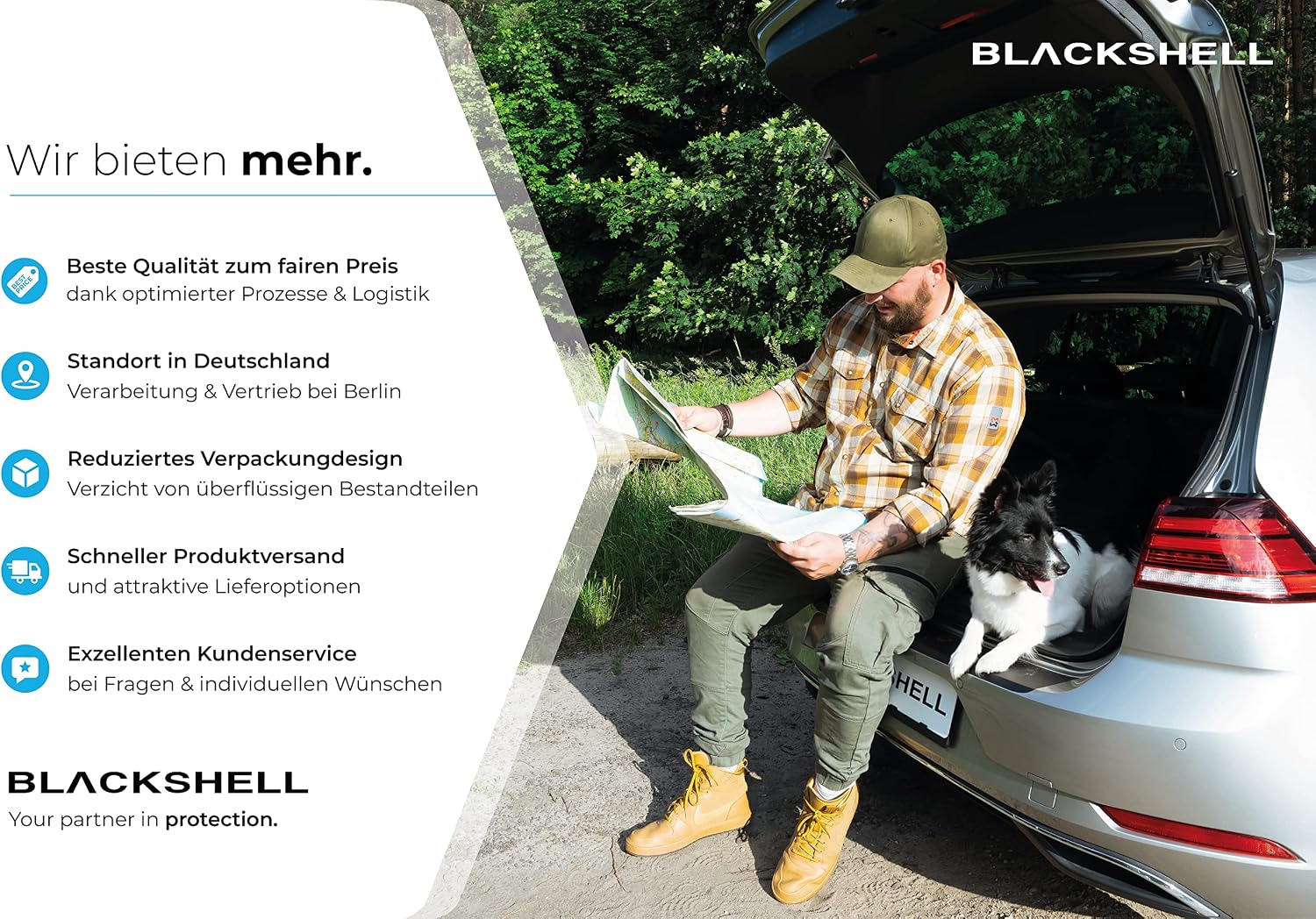 Thumbnail 4 de Blackshell Ladekantenschutz Folie T‑Cross 150µm