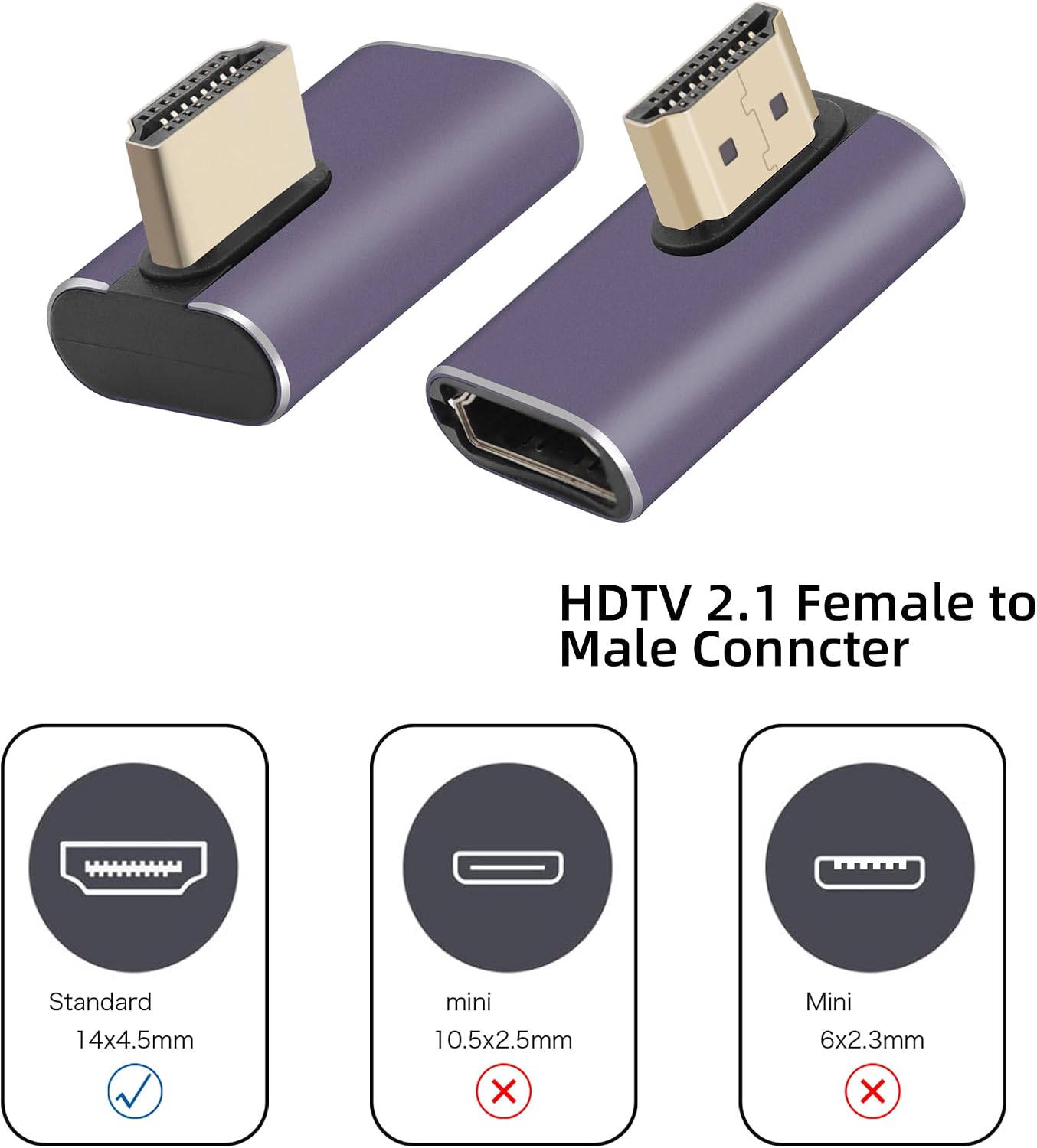 Thumbnail 5 de RIIEYOCA 8K HDMI adapter 8K@60Hz right angle