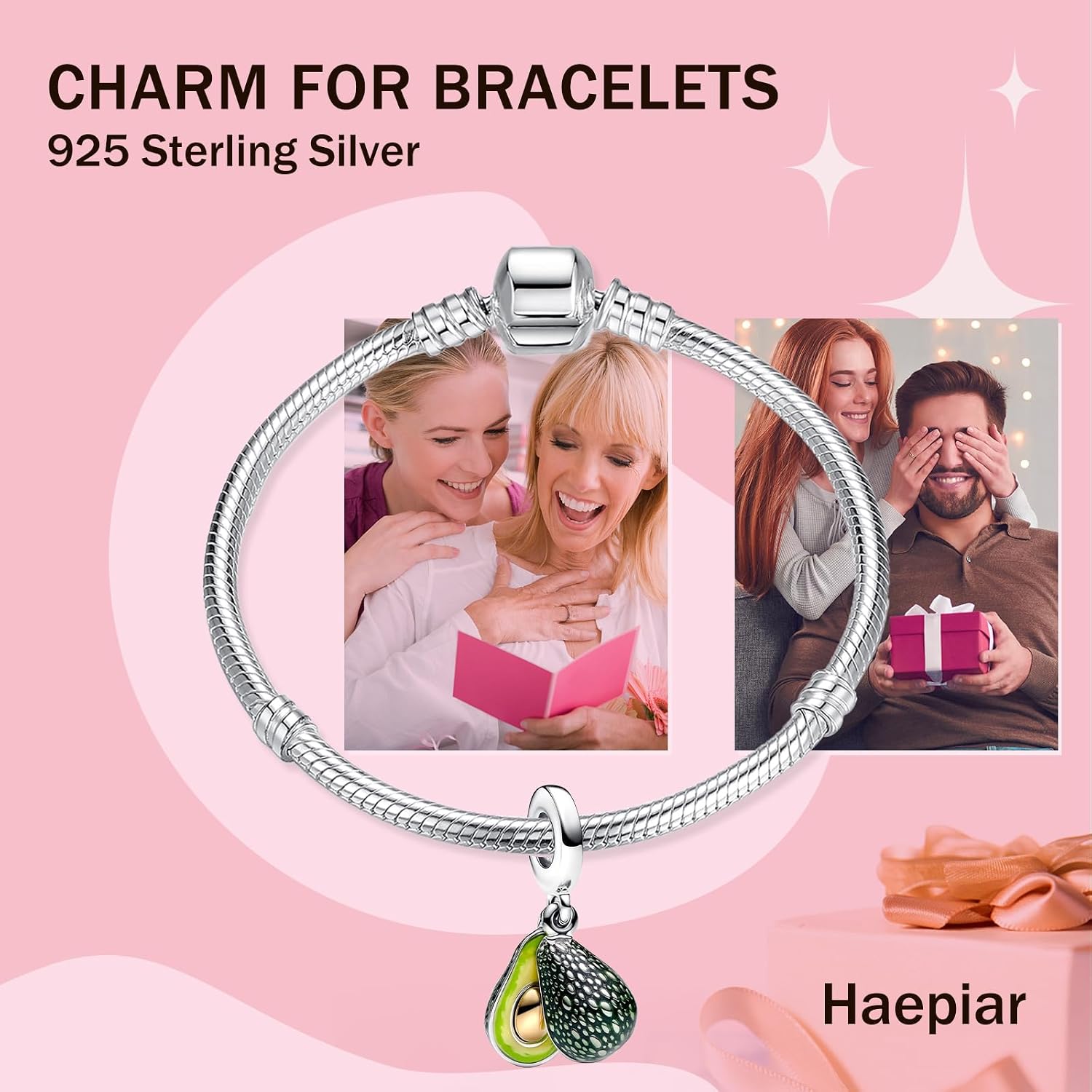 Detalle 2 de HAEPiAR 925 Sterling Silber Charm Außerirdischer Hund – Für Armbänder und Halsketten