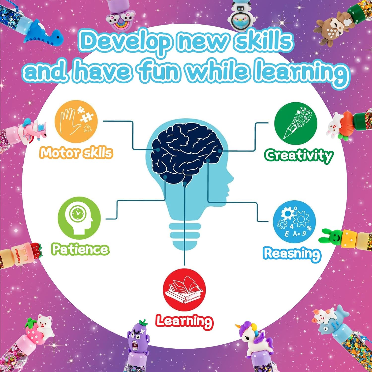 Detalle de Highttoy Pen Making Kit for Kids Aged 6-12 — Creative DIY Pen Lab with 78+ Accessories
