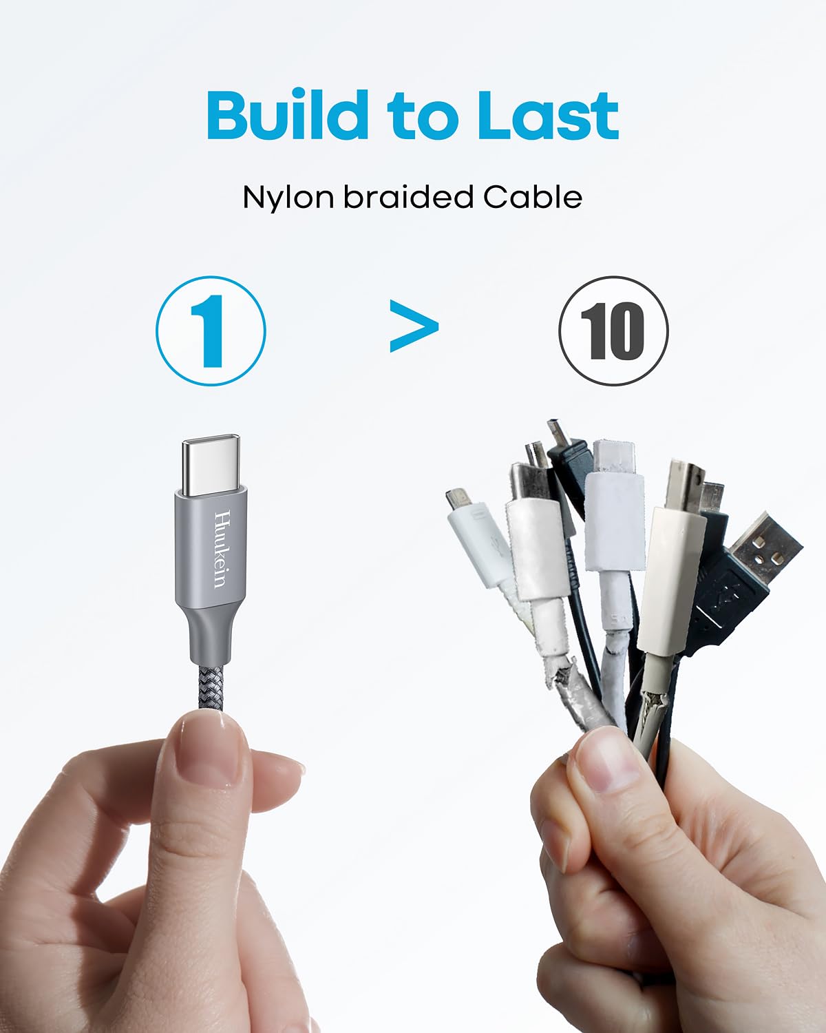 Thumbnail 4 de Huukein USB-A to USB-C Cable, 10 ft
