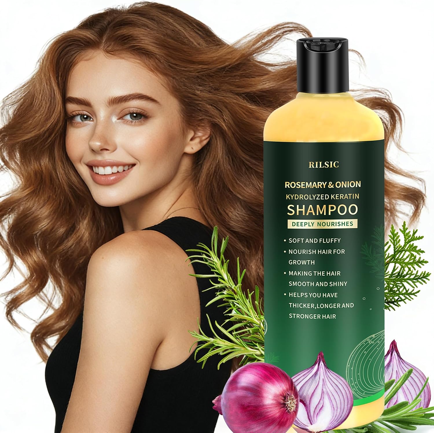 Detalle de Shampoo Rosemary & Cipolla 500ML: rinforza, équilibre e morbidezza quotidiana