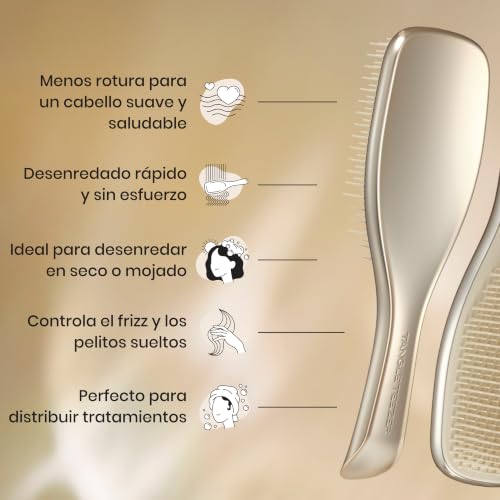 Thumbnail 4 de Tangle Teezer Ultimate Detangler Hairbrush: cepillo desenredante cromado champán para todo tipo de pelo