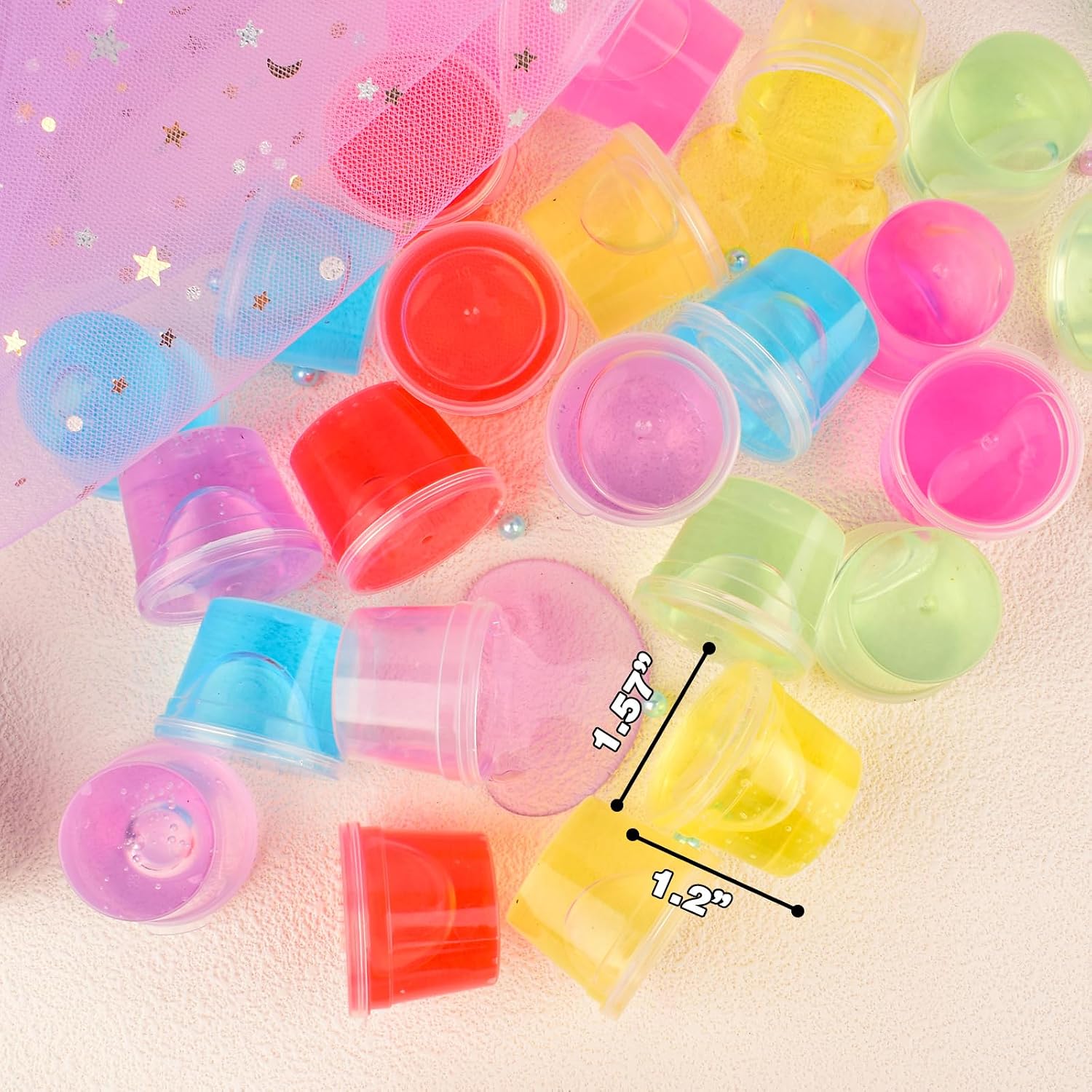 Detalle 2 de Petyuioyu Mini Schleim 24er Pack für Kinder