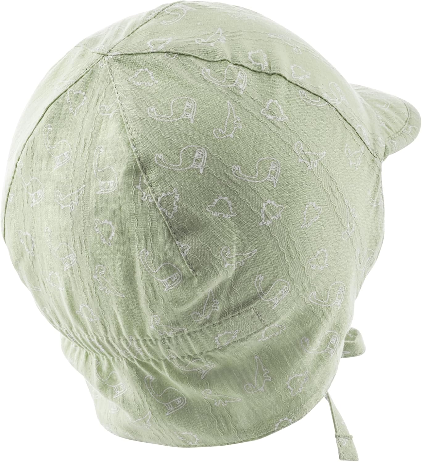 Detalle 2 de Sterntaler Schirmmütze Nacken Saurier – Jungen Mütze aus Baumwolle mit UV-Schutz 30, Ohrenklappen & Bindeband