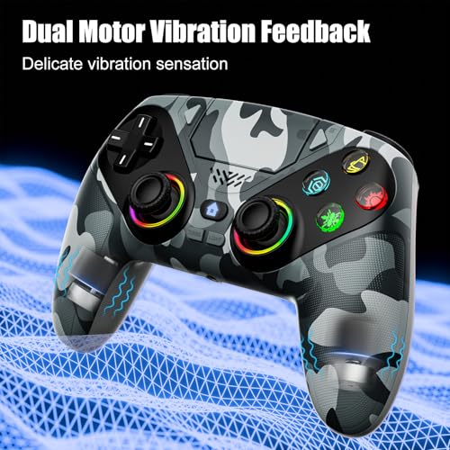 Thumbnail 4 de Dinosoo RGB Wireless Controller for PS5/Pro/Slim/PC