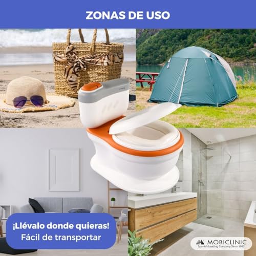 Thumbnail 6 de Mobiclinic® kids Toikid: Orinal bebé con tapa, sonido de descarga y compartimento para papel (1-3 años)
