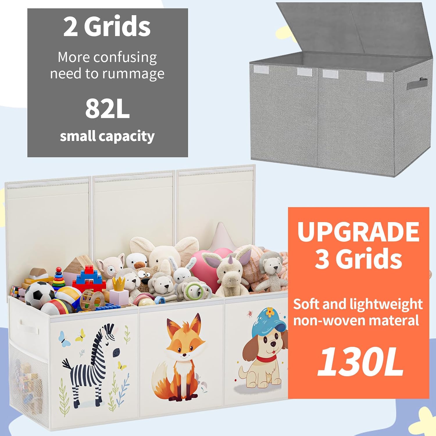 Thumbnail 2 de Restorgan Extra Large Toy Box Storage
