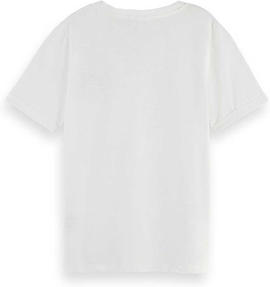 Detalle de Scotch & Soda Slub Chest Artwork T-Shirt Femme