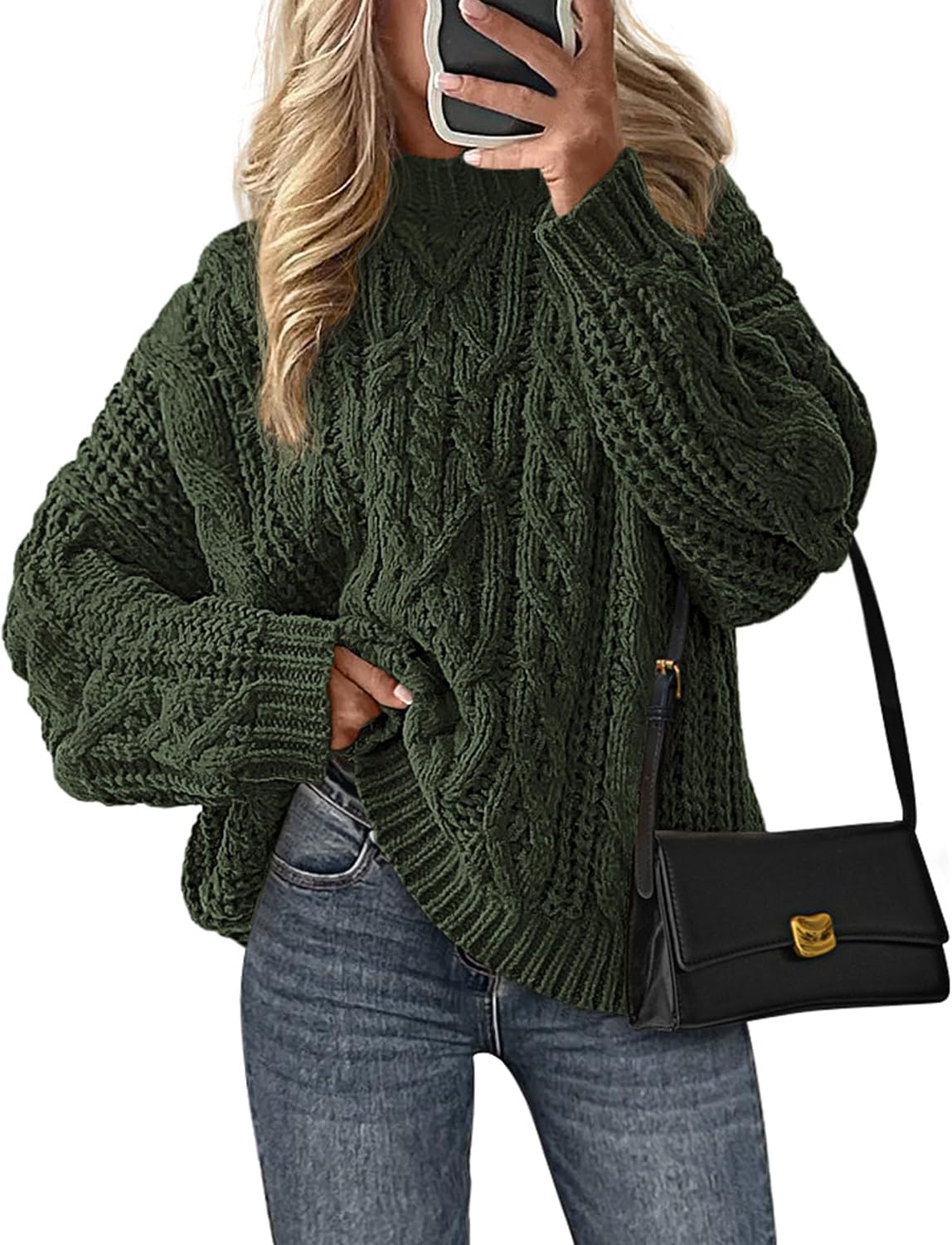 Detalle de PRETTYGARDEN Oversized Fall Sweater