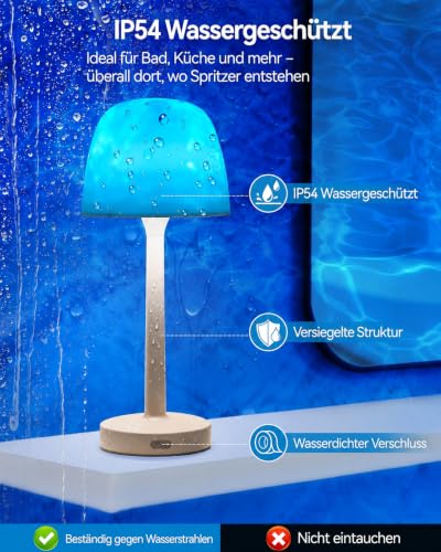 Thumbnail 6 de Umikk LED Duschlampe Wasserdicht, 16-Farben-Projektion, Wiederaufladbar – flexible Beleuchtung für Bad und Dusche
