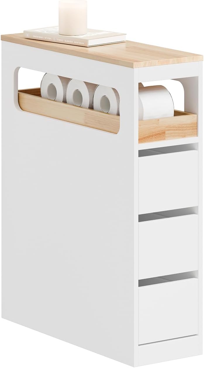 SoBuy BZR54-II-W meuble colonne 65x23x82 cm
