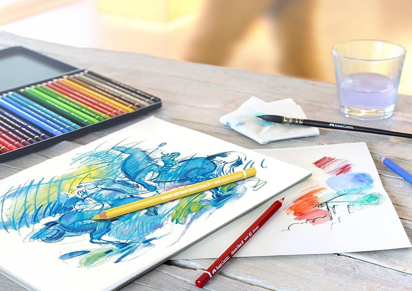 Thumbnail 5 de Faber-Castell 117524 - Estuche metálico con 24 lápices acuarelables 🎨