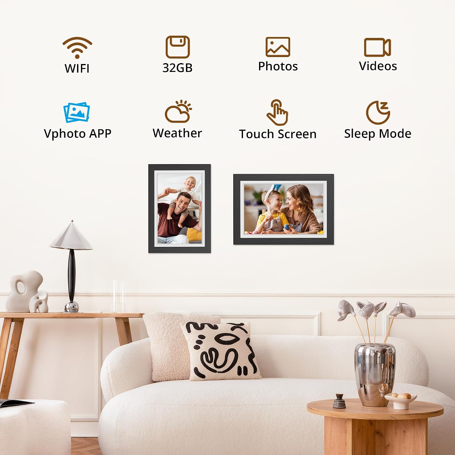 Thumbnail 3 de Dragon Touch 10 inch WiFi Digital Photo Frame