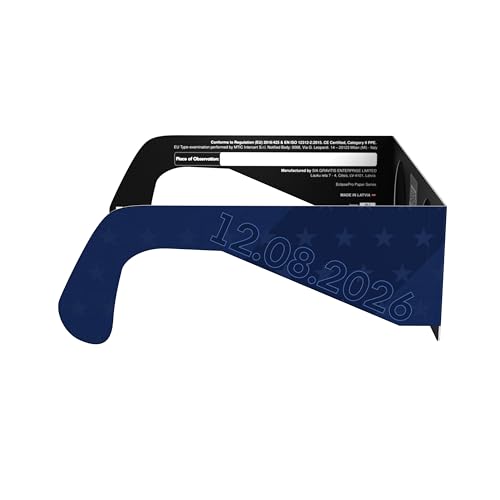 Detalle de Gafas Eclipse Solar Homologadas ISO 12312-2 CE EPI | Absolute Eclipse – Pack 2