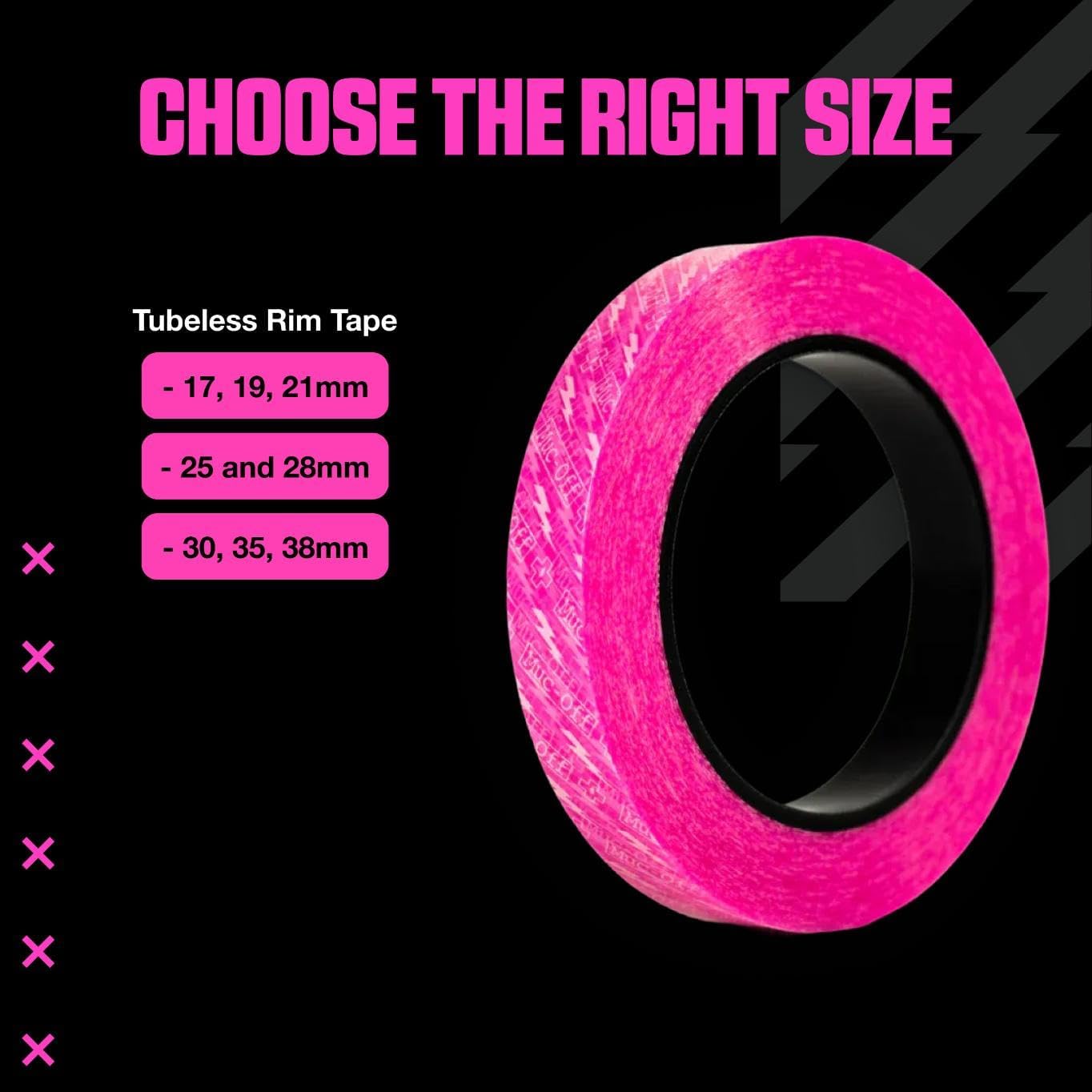 Thumbnail 6 de Muc-Off Fond de Jante Tubeless 30 mm – Rouleau 10 m avec patches d’étanchéité (4) et 6 largeurs compatibles