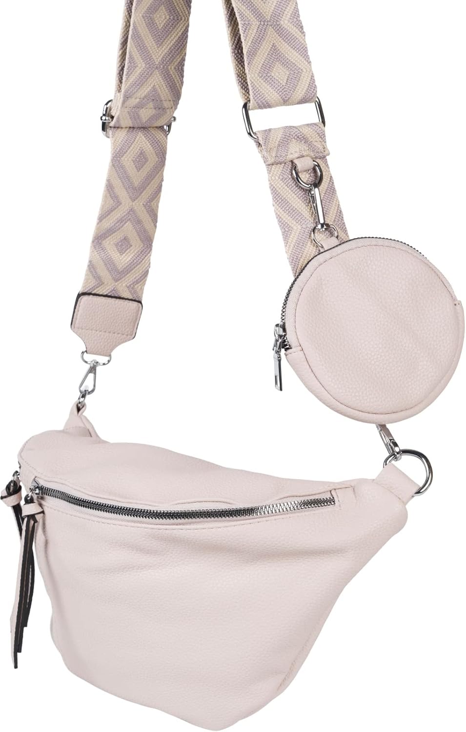 Thumbnail 1 de styleBREAKER Borsa a tracolla da donna a mezzaluna – set da 3 pezzi (02012398)