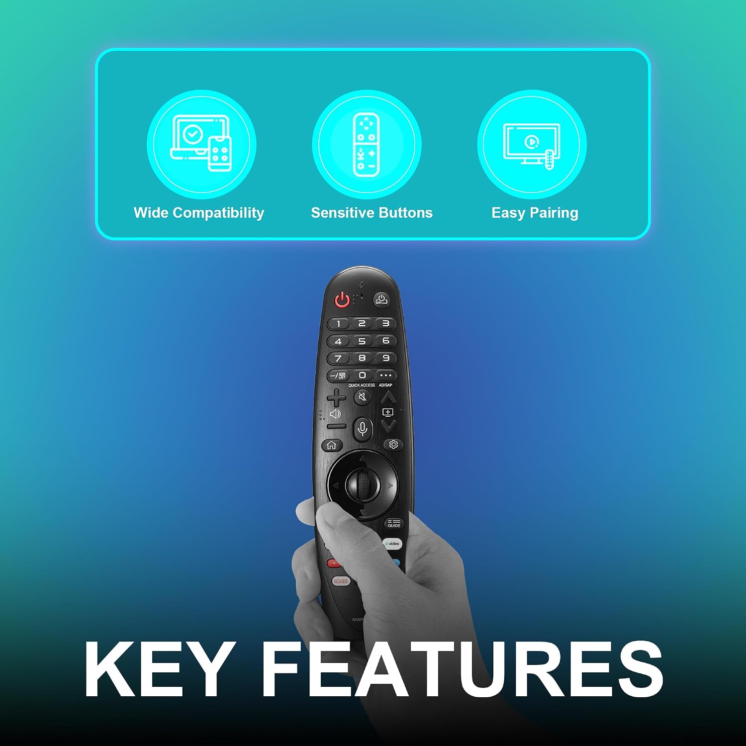 Detalle 1 de LG Magic Remote AKB75855501 Replacement