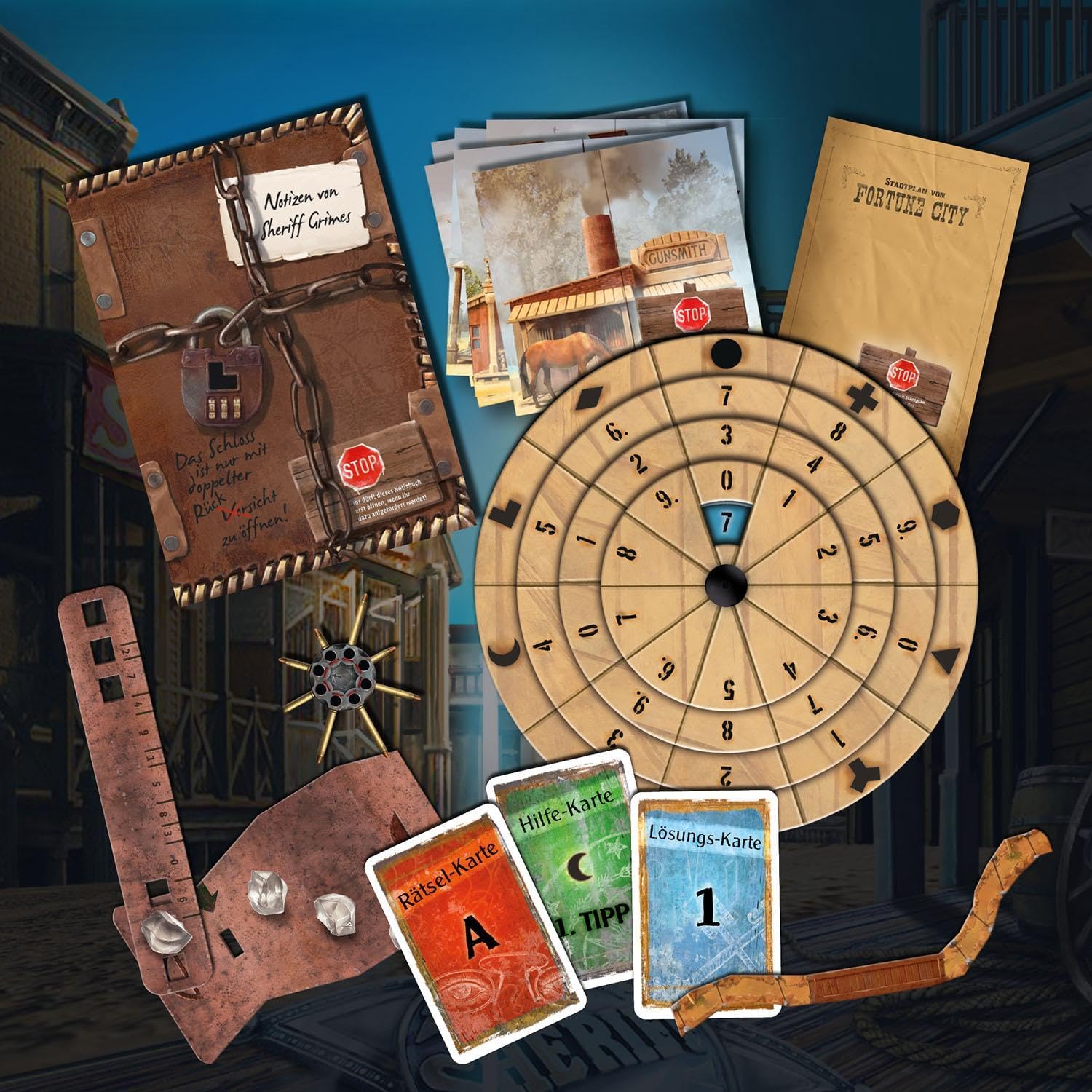Thumbnail 2 de Kosmos Exit® - Das Spiel: Die Entführung in Fortune City | Escape Room avanzato per casa